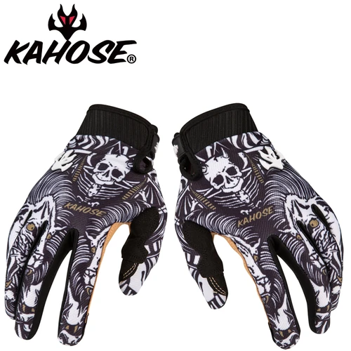 Imagen 2 del producto Guantes de dedo completo para Motocross, manoplas MX para motocicleta, BMX, MTB, ATV, todoterreno, ciclismo de montaña, M-XL