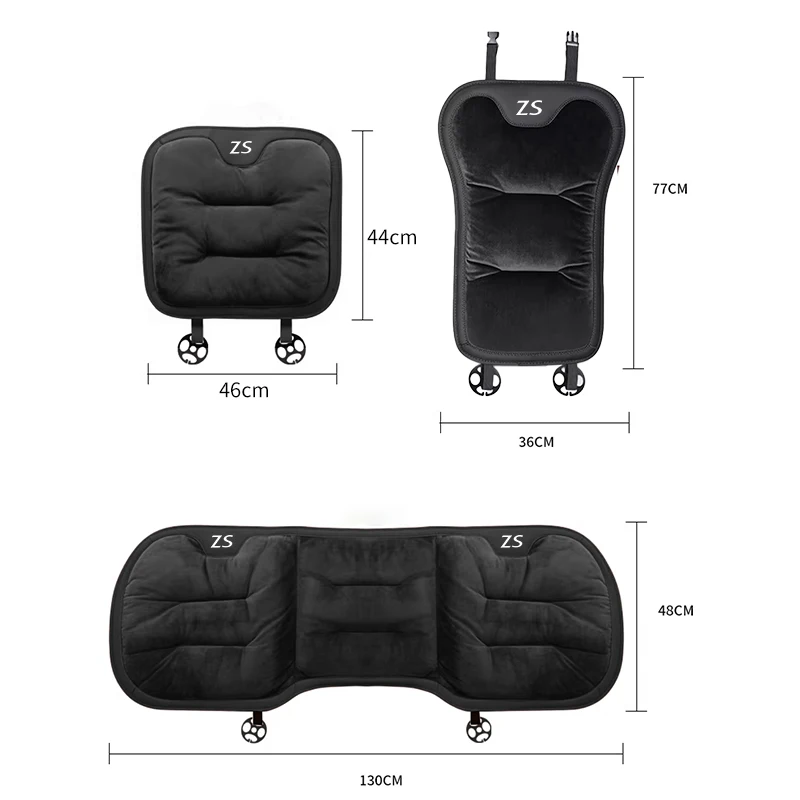 Car Seat Cushion For MG ZS Thickened For Autumn & Winter Universal Rear Seat Back Cushion Pad & Seat Protective Cover