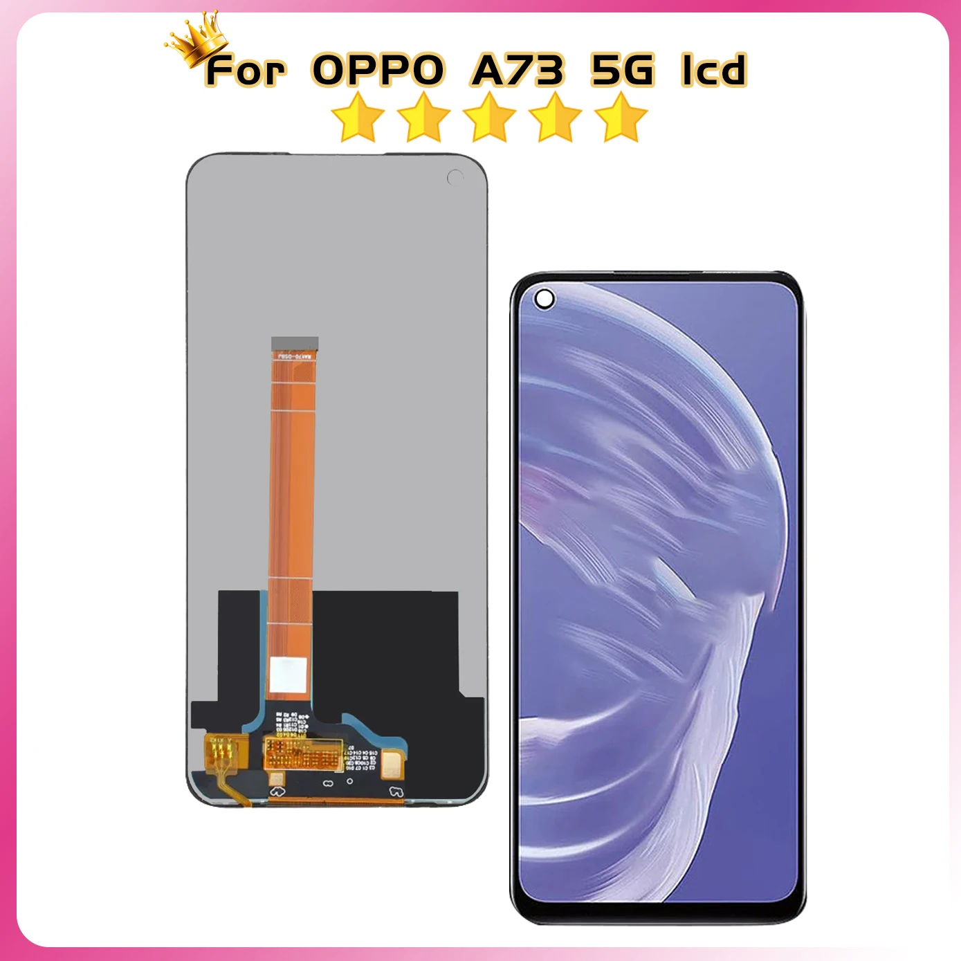 100% Tested 6.5'' Lcd Display Screen For Oppo A73 5G CPH2161 LCD Display Touch Screen Assembly Replacement A73 5G Digitizer