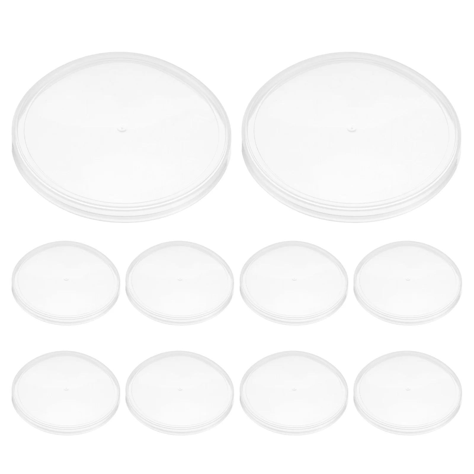 

10 pcs Transparent Can Sealer Lids Reusable Food Preservation Caps For Canned Sauces Beverages Airtight Storage Lid Kitchen