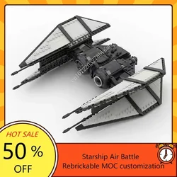 635PCS MOC Space Battle First Order Tie Bomber Model Building Blocks Technology Bricks DIY Creative Assembly Kids Toys Gifts