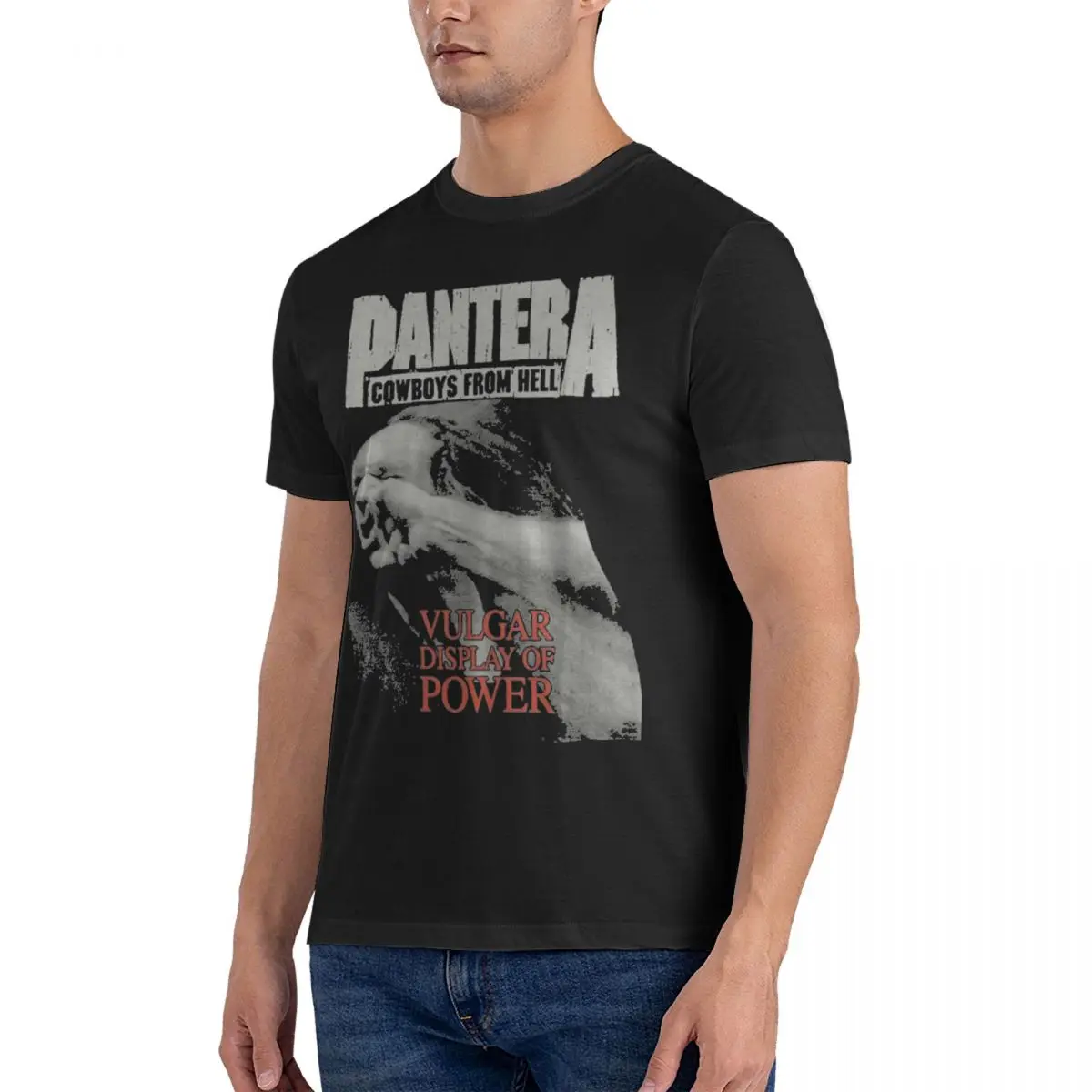 Men\'s Metal Band Rock Music T Shirts Cotton Clothes Summer Vintage Short Sleeve T-Shirt O Neck Hippie Pantera Tshirt New Arrival