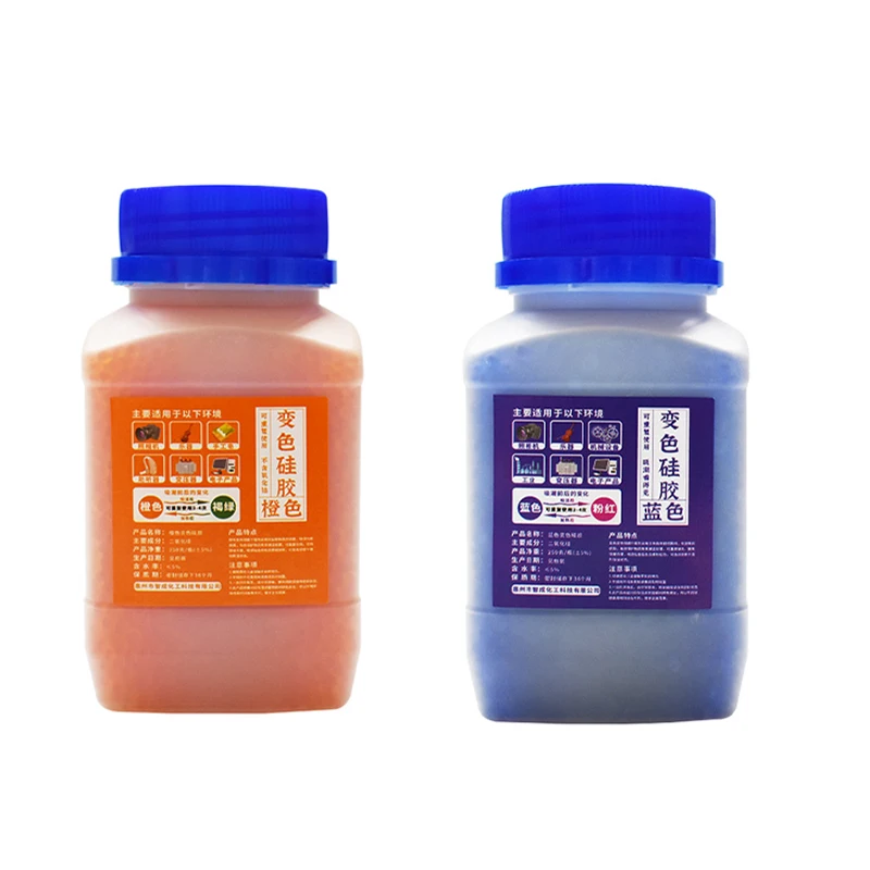 250/500g Blue/orange Waterproof Reusable Silica Gel Beads Bottles Moisture Absorber Electronic Product Desiccant Dehumidifie