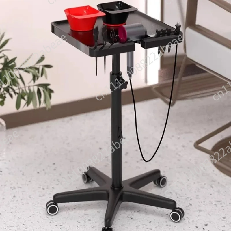 Salon Trolley Cart with Magnetic Bowls, Height Adjustable Hair Stylist Tool Organizer Rolling Cart for Hair Salon Spa Tattoo