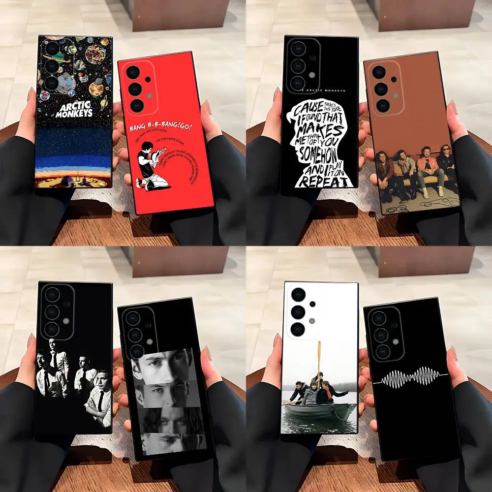 

A-Arctic Monkeys rock band Phone Case For Samsung S25,S24,S21,S22,S23,S30,Ultra,S20,Plus,Fe,Lite,5G Black Cover