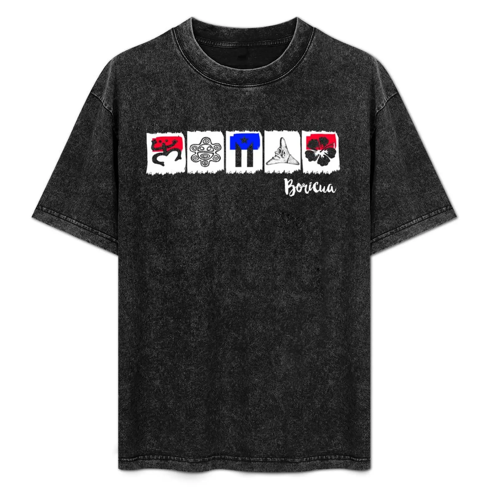 

Boricua Symbols Pride Puerto Rico Flag Taino Proud Boricua T-Shirt Work Wear Short Sleeve T-Shirt