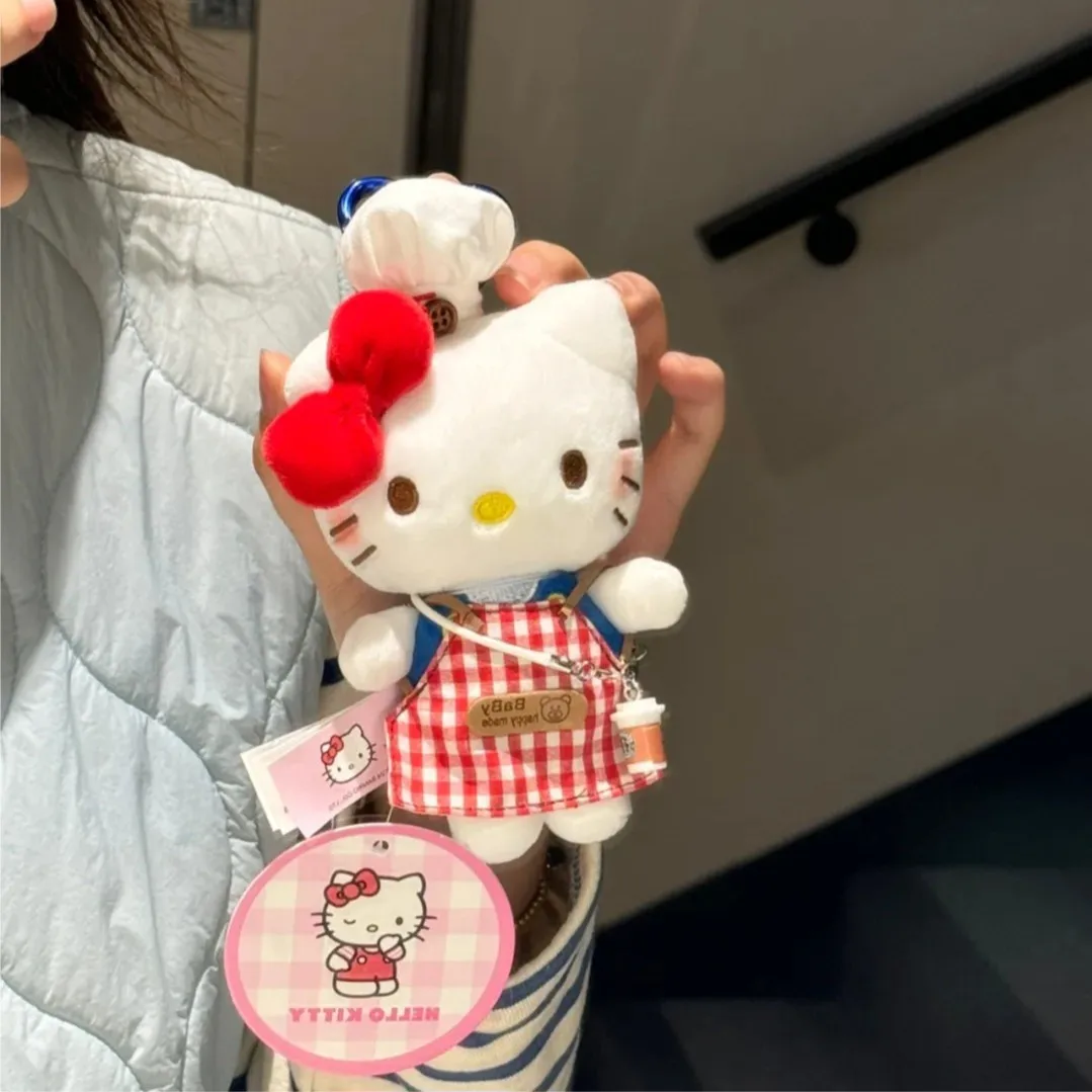 Jouets en peluche chaton, poupée Kawaii, pendentif de sac, porte-clés de voiture, cadeau d'anniversaire pour enfants et amis