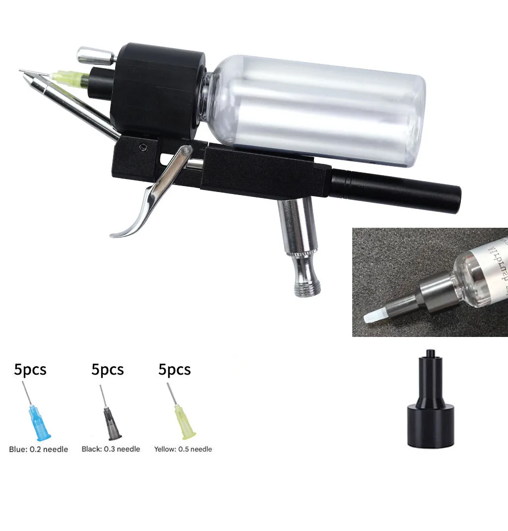 YD-MX116A No-Clean Airbrush-Set für Modellbemalung, Möbelrestaurierung, Make-up, Nagelkunst, Malerei, Tattoo-Farben auf Kuchen – Detail 7