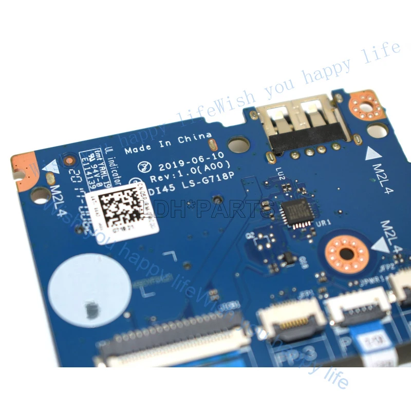 LULU New FDI45 LS-G718P USB SD Card Reader IO Board Cable For Dell Inspiron 5593 5594