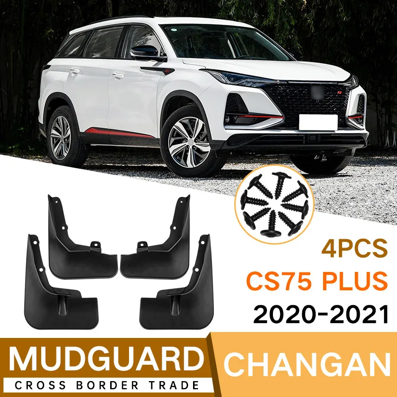 

For Changan CS75 PLUS 1.5T 2020-2021 black car mudguard Reduce dust Resist tire dirt car accessories tools