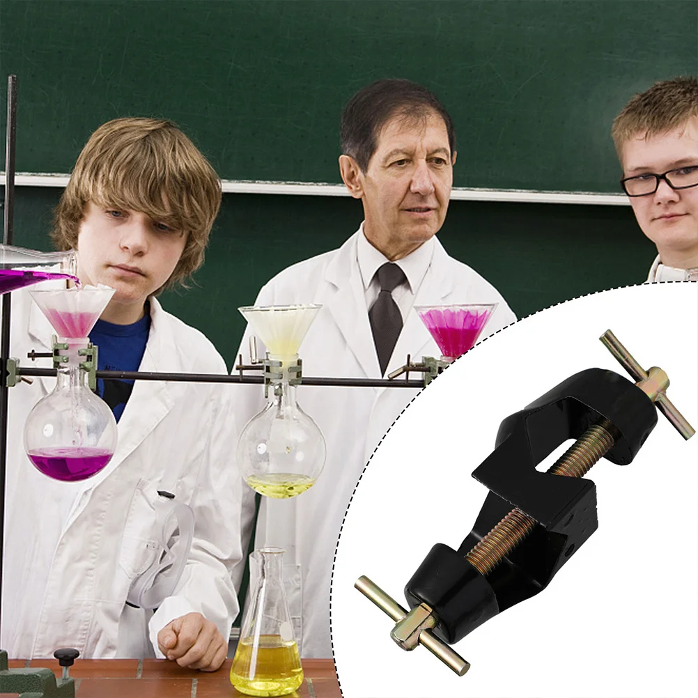 

German Double Screw Cross Clamp Laboratory Equipment, Strong Stand Holder, Adjustable Cross Clip For , Lab Clamp