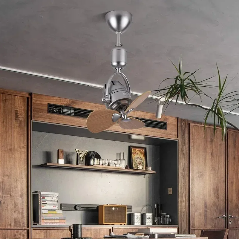 Creative All-in-One Oscillating Ceiling Fan Adjustable Modern Design Remote Control Wall Mount 6-Speeds Living Dining Rooms