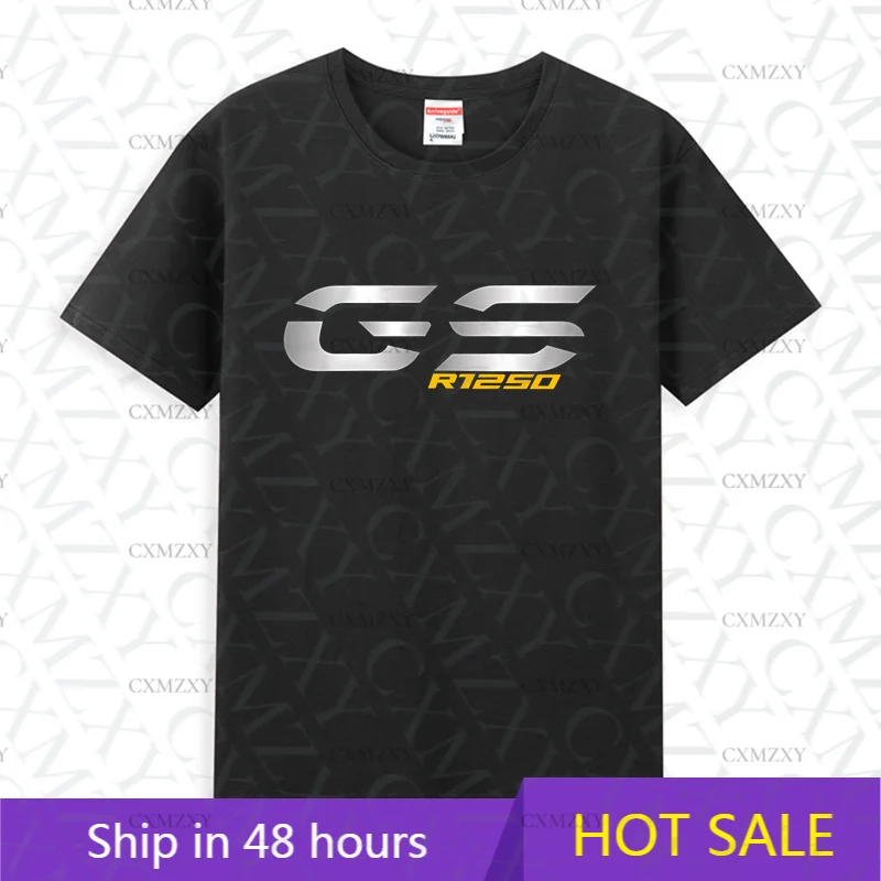 

2025 Men T Shirt Casual GS R1250 T-shirt Graphic Summer Short Sleeves 100% Cotton S-3XL Cool Tee