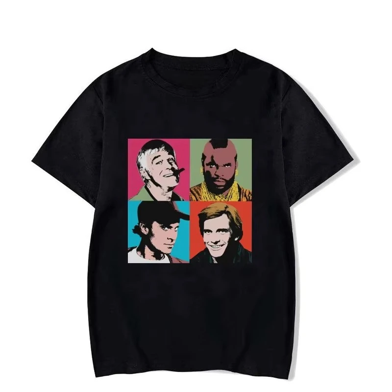 The A-Team Newest TShirt for Men Mashup TV 80s Hanniba Round Collar Basic T Shirt Personalize Gift C