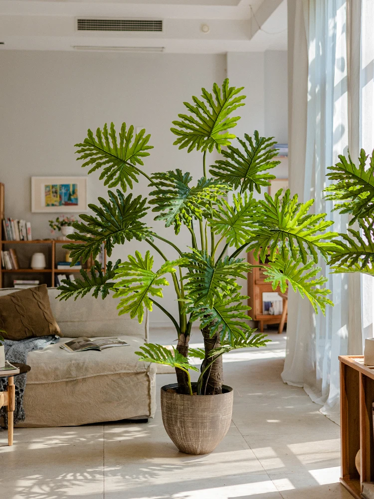 

Home Decor Fake Plants Artificial Green Plant False Tree Potted Large-scale Biomimetic Plant Indoor Landscaping Pieces