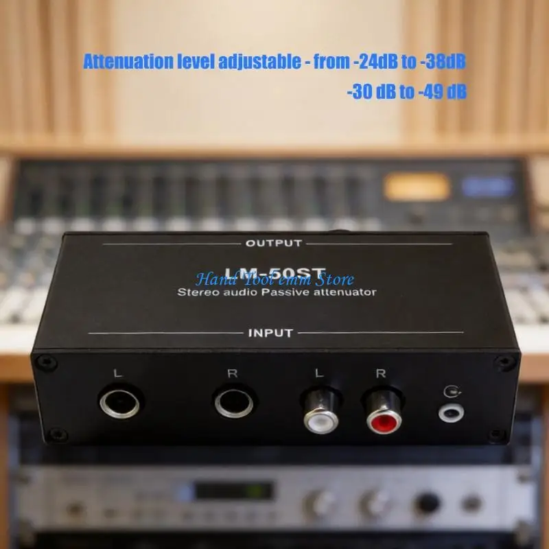 H37F Metal Sound Attenuator Channel Balance Adjustment For Professional Music Production And Sound Engineering