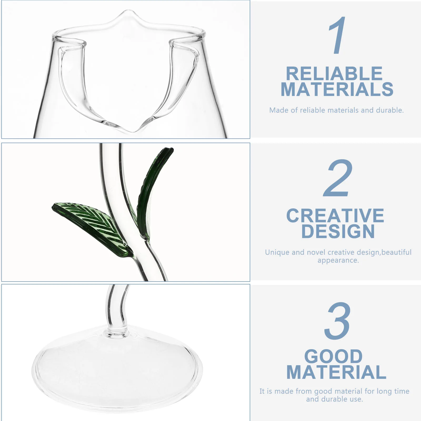 

Crystal Rose Design Red Wine Glass Creative Slender Goblet for Party Home Bar Elegant Decorative Sparkling Wine Glass