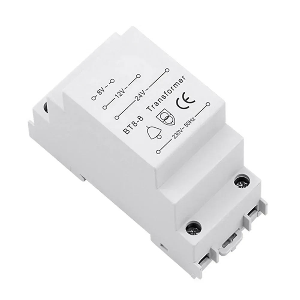 

Doorbell Transformer 8V/12V/24V for Compatible Ring and Bell Systems Reliable Power Supply with Short Circuit Protection