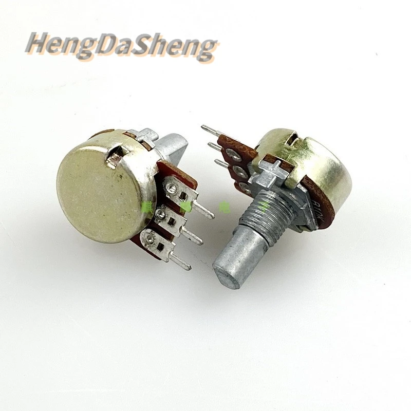 5Pcs/Lot Type 16 WTH148 B5KB10KB20K Single 3-pin D-axis semi-axis Power Amplifier Sound Box Volume Potentiometer