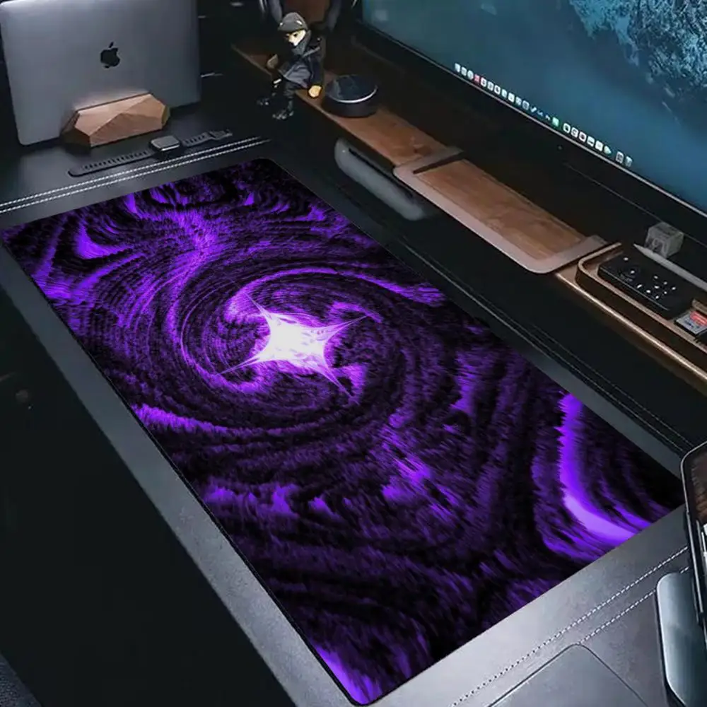 Abstract Galaxy Purple Swirl Liquid Large Gaming Mouse Pad XXL Art Ink Desk Mat Non-Slip Rubber Keyboard Mat Gamer Decor