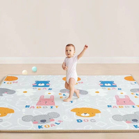Baby Crawling Play Mats 1CM Thick Non-toxic EPE Baby Activity Gym Carpet Baby Game Mat for Children's Safety Rug Folding Sending