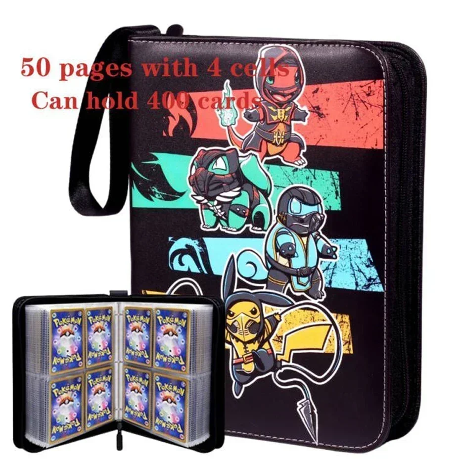 

2024 latest Pokemon Cards Album Book Cartoon Anime Game Card EX GX Collectors Folder Holder Top Loaded List Cool Toys Gift