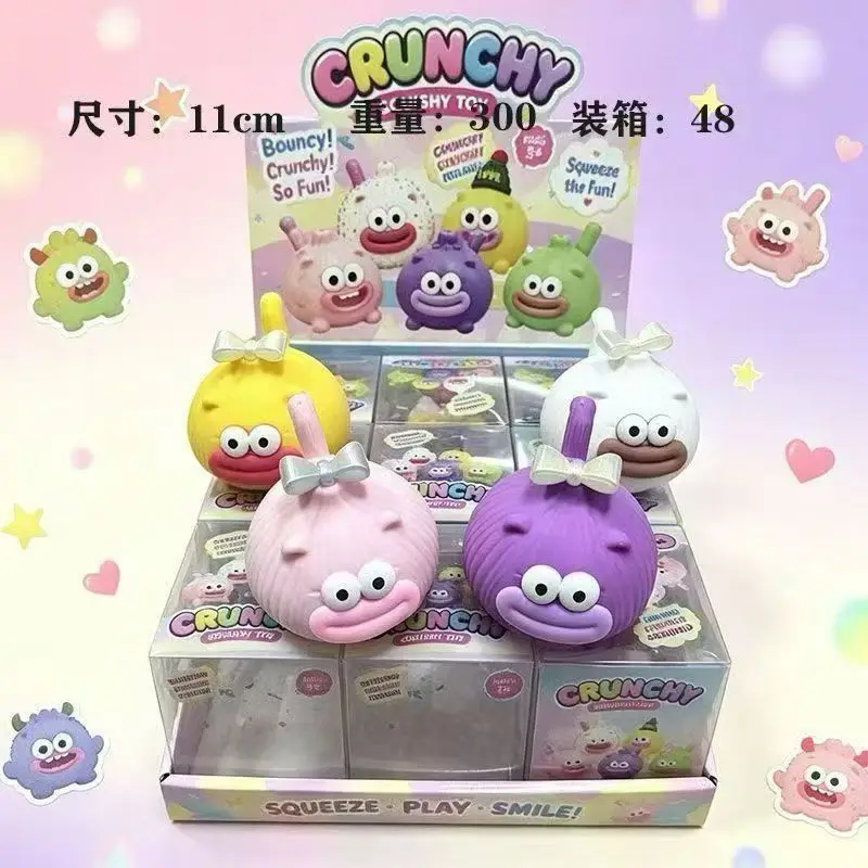 Internet-famous garlic squeeze stress-relief building blocks toy, available in multiple colors, slow rebound, venting doll,boxed
