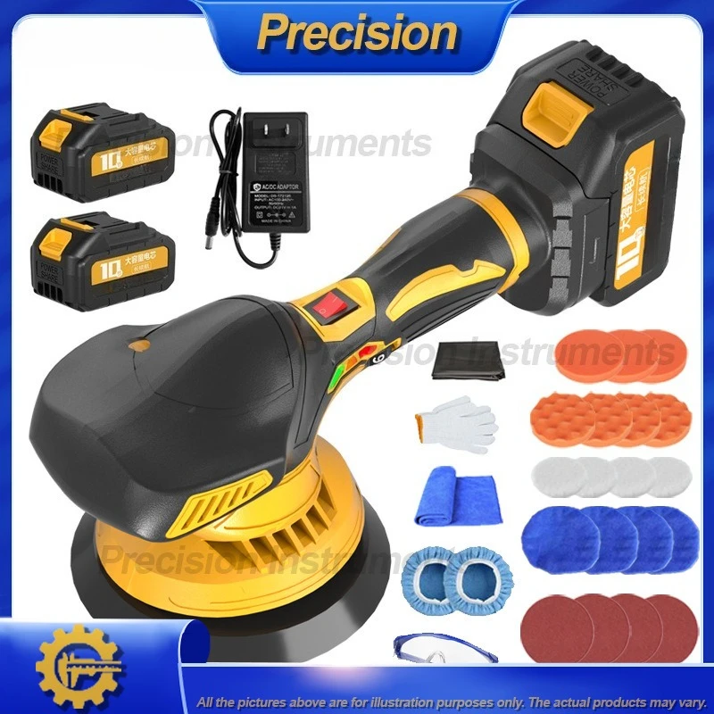 

Беспроводная электрическая орбитальная полировальная машина 2026 для детейлинга автомобилей, нанесения воска и полировки, инструмент для финишной обработки кузова