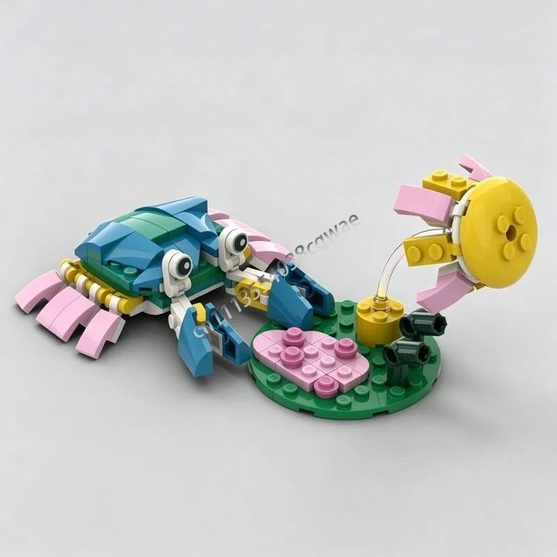 NEW 111PCS Underwater Ocean Sea Creature Building Blocks Model Marine Animal DIY Creative Puzzle Assembly Educational Toy Gift