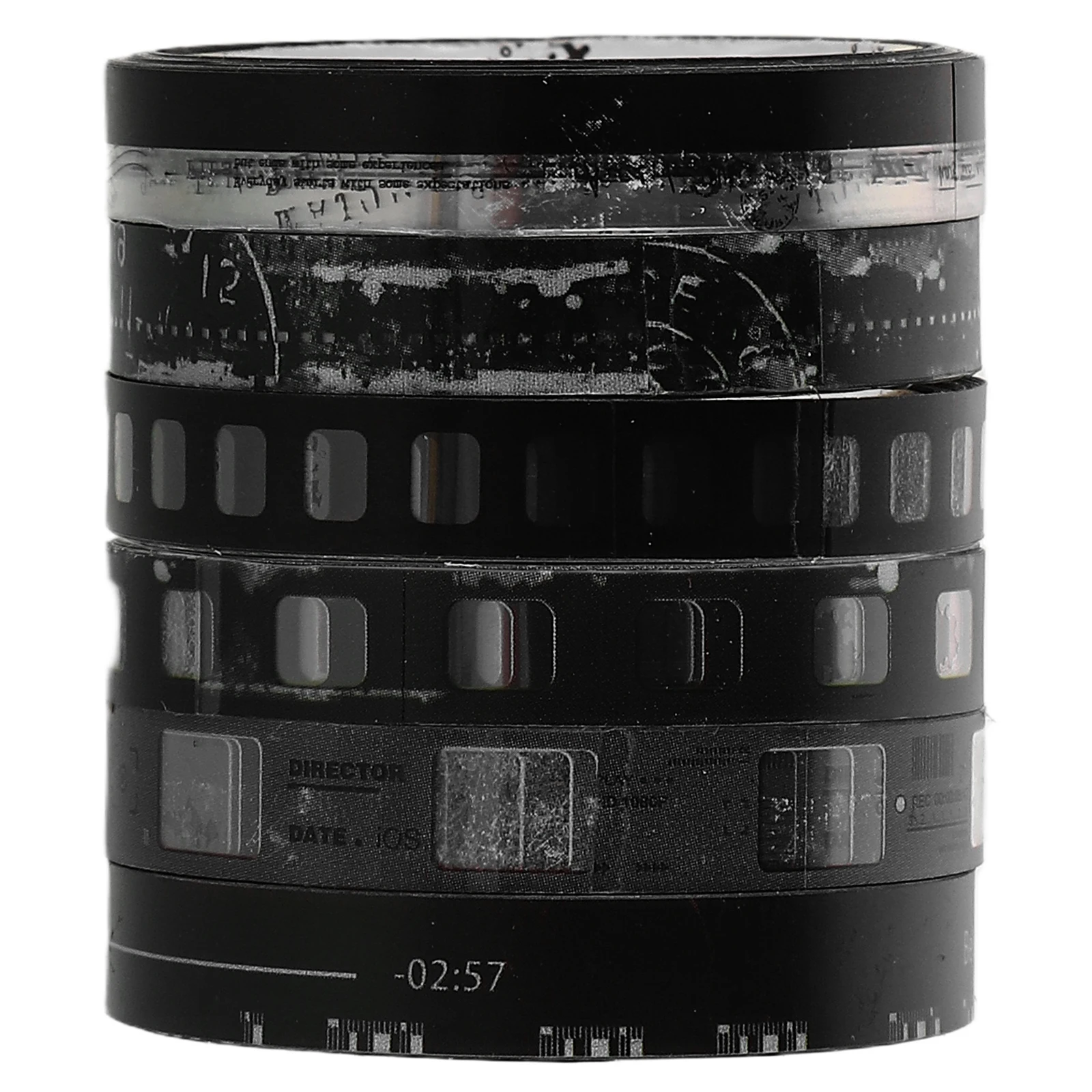 

6 Rolls Vintage Pet Filmstrip Tape Retro Stickers for Scrapbooking Journaling Decorative Craft Supplies Set Scrap Tape