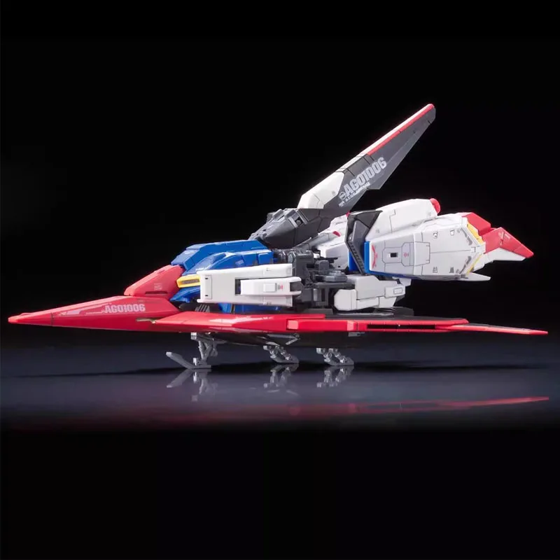 Bandai Gundam Modèle Kit RG 1/144 MSZ-006 Zeta Z Gundam Anime Figurines Collection Mobile trempé Jouets pour Garçons Cadeaux