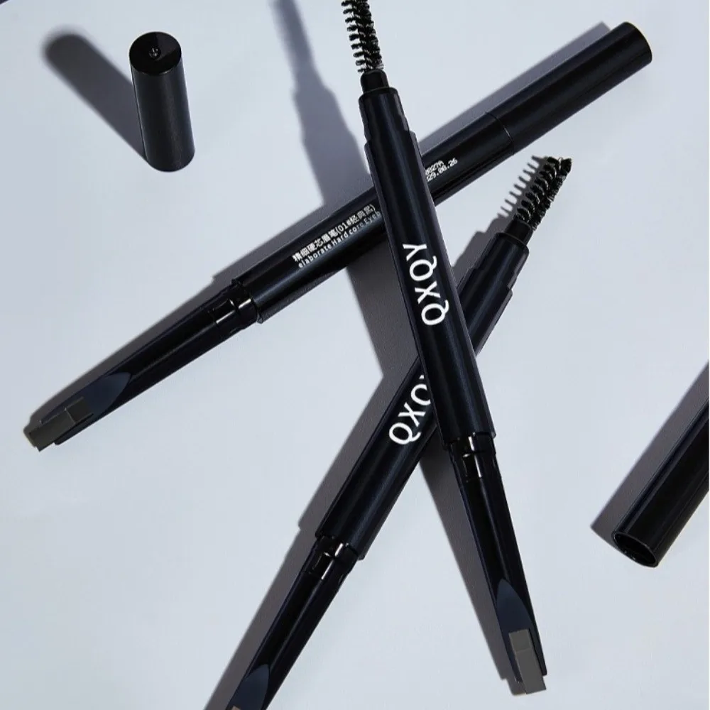 Waterproof Eyebrow Pencil Triangle Shape Long Lasting Double Head Eyebrow Pencil 4 Color Options