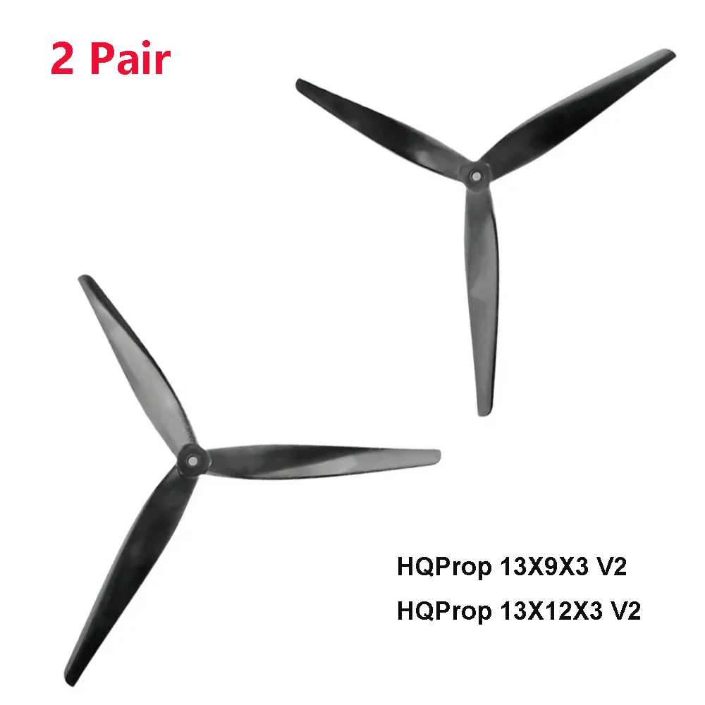 2pair HQProp 13X12X3 1312 V2 13X9X3 1390 V2 13inch 3-bladed CRN Propeller CW CCW For RC X-Class FPV Drone MultiRotor