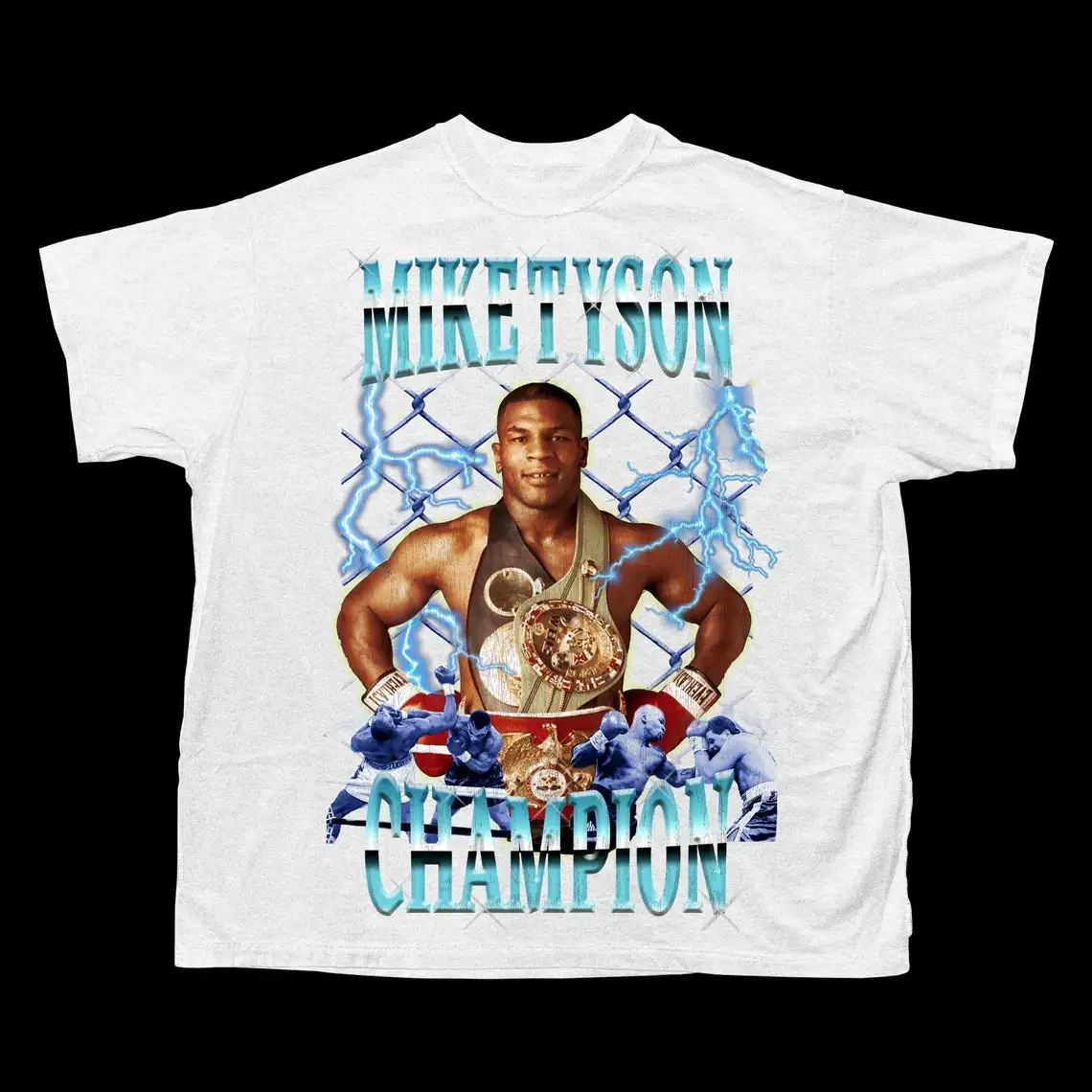 boxing champion Mike Tyson T Shirt. Short Sleeve 100% Cotton Casual T-shirts Loose Top Size S-3XL