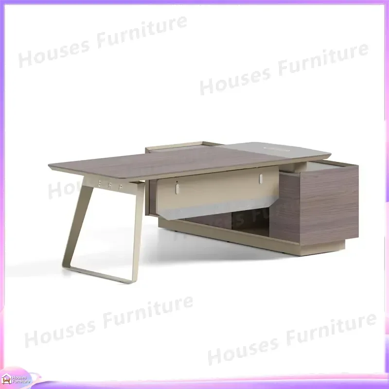 Modern Executive Desk Wooden Office Furniture Manager Table Director Workstation Large Computer Desk for Home Office Business