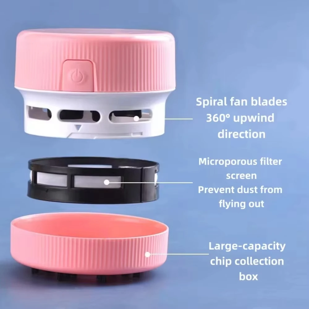 

Desktop Cleaner Dust Collector Lightweight Portable Vacuum Cleaner For Office Car Use Mini Handheld Multi Function Table Sweeper