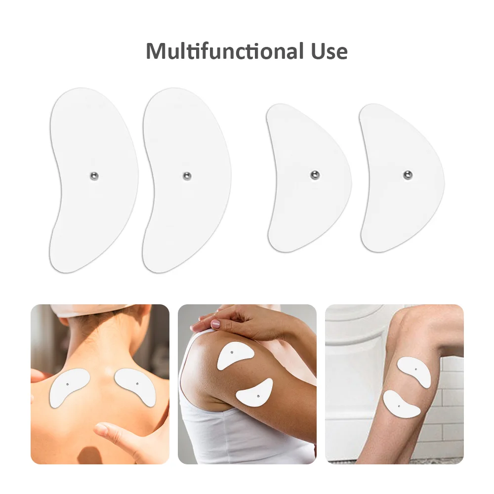 Coussinets d'électrodes de stimulateur musculaire Tens EMS, coussinets de remplacement en tissu, Lifting du visage, masseur du visage, Acupuncture numérique Tens