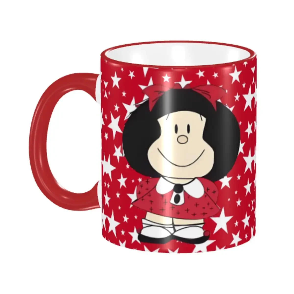 Custom Cute M-Mafaldas Funny Cartoon Mugs DIY Classical Comic Ceramic Tea Milk Coffee Cup