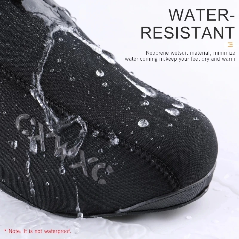 CXWXC Bicycle Winter Thermal Overshoes MTB Road Bike Water-resistant Shoes Cover Cycling Hard-wearing Reflective Boots Cover