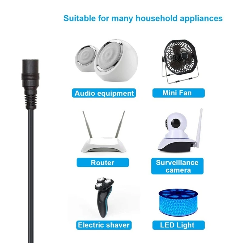 Кабель USB Boost с 5 В на 5 в постоянного тока, 5 В на 9 В постоянного тока, 12 В, 5,5x2,5 мм, 8 соединителей
