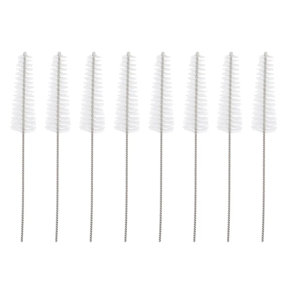 

Набор из 8 щеток для чистки слуховых аппаратов: нейлоновые и из нержавеющей стали, портативные, для очистки вентиляционных трубок, компактный дизайн