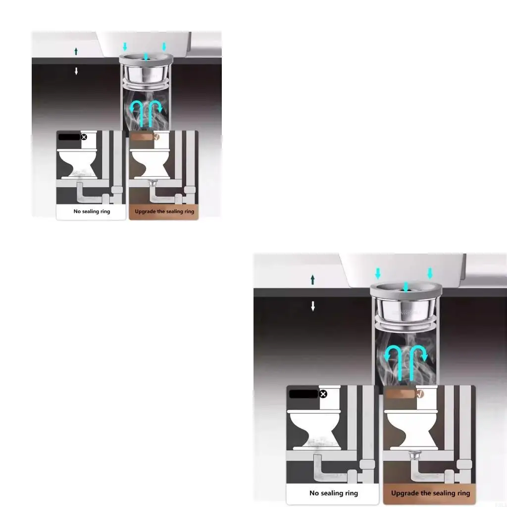 

Leak Proof Toilet Rubber Rings Sturdy Gaskets for 3" to 4" Outlet Ensures Tight Seal and Prevents Leakage Daily Use