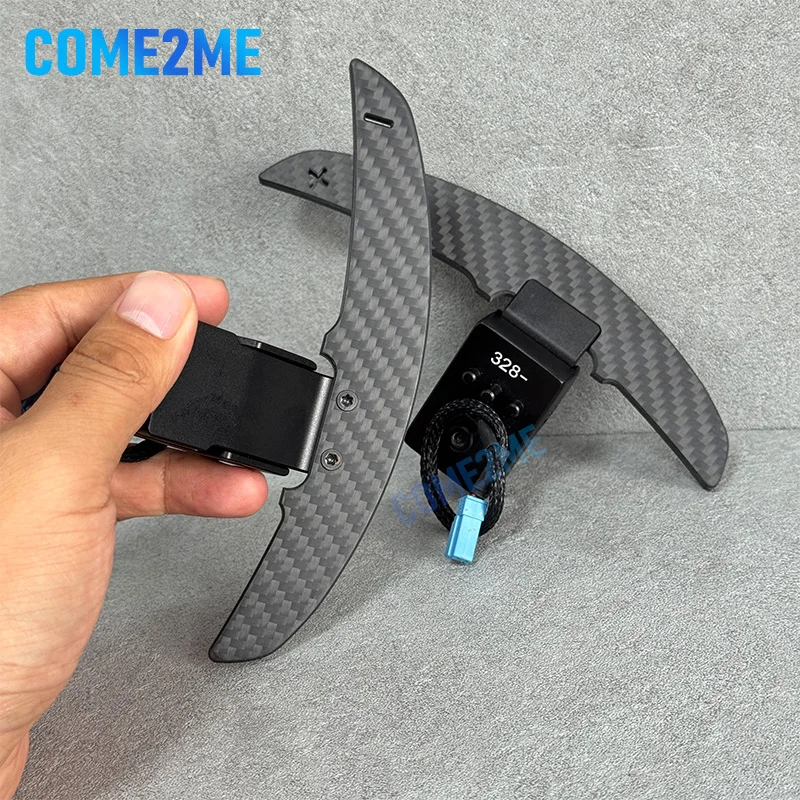 Suitable for BMW M2 M3 M4 M5 carbon fiber sports steering wheel magnetic paddle upgrade and modification shift paddle