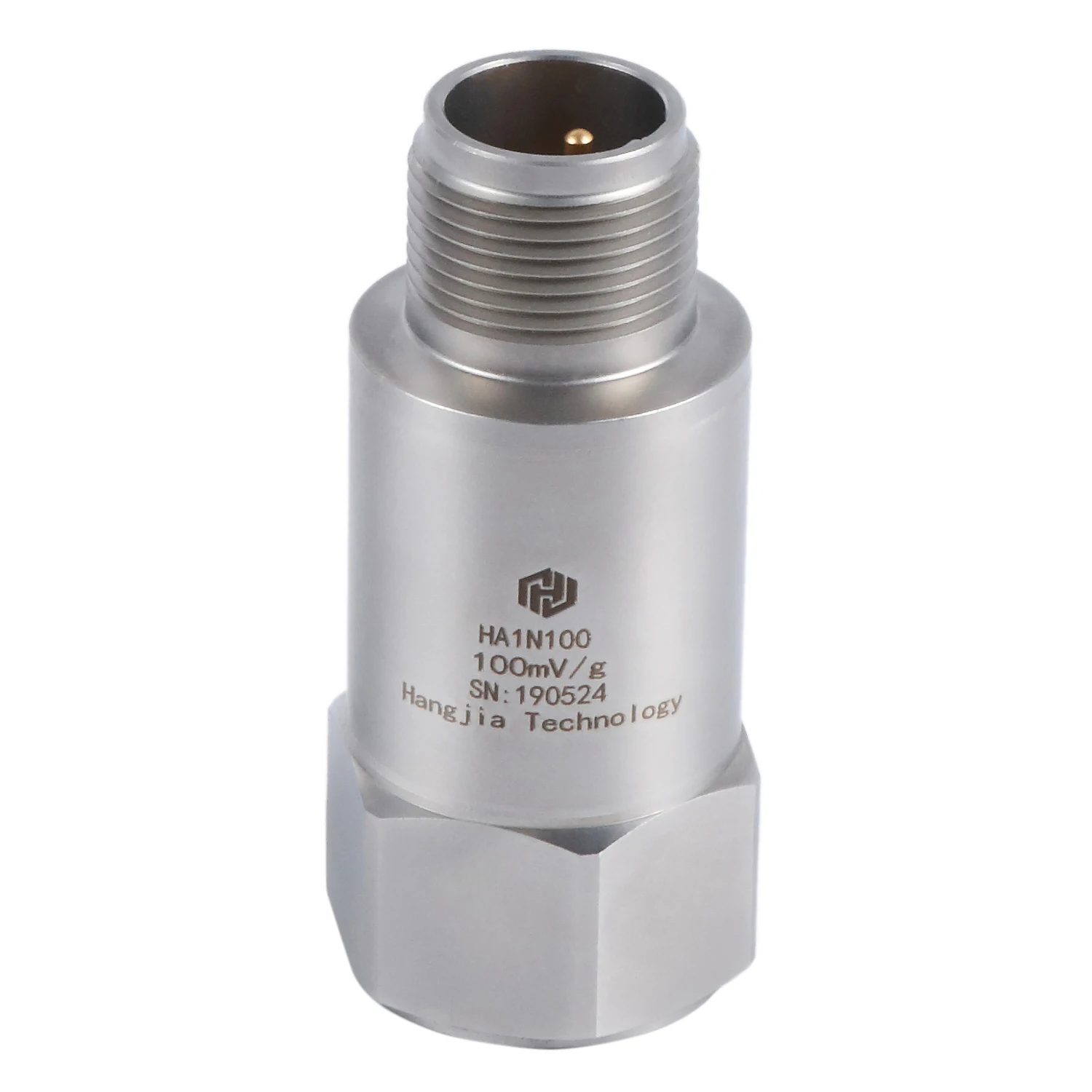 Stainless Steel Waterproof Single Axial Vertical Industrial Accelerometer Vibration Acceleration Sensor 50g 1~6000Hz IEPE 24VDC