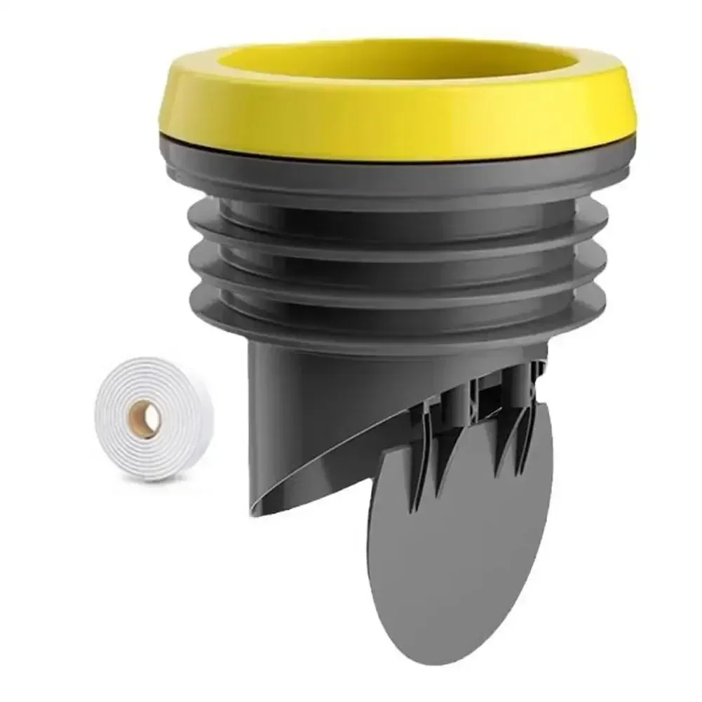 

Leak-Free Seal Anti-Backflow Valve Bathroom Freshness Watertight Seal Easy Installation Toilet Wax Ring With Valve