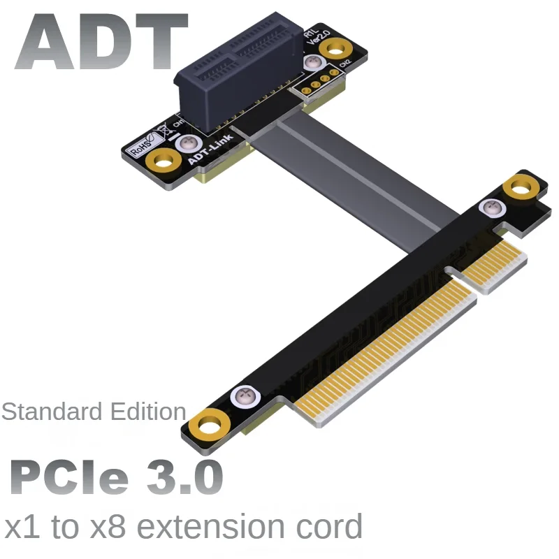 

PCI-E x8 to x1 Extension Cable to eExtension Cable 8x PCIe3.0 Custom extended ADT