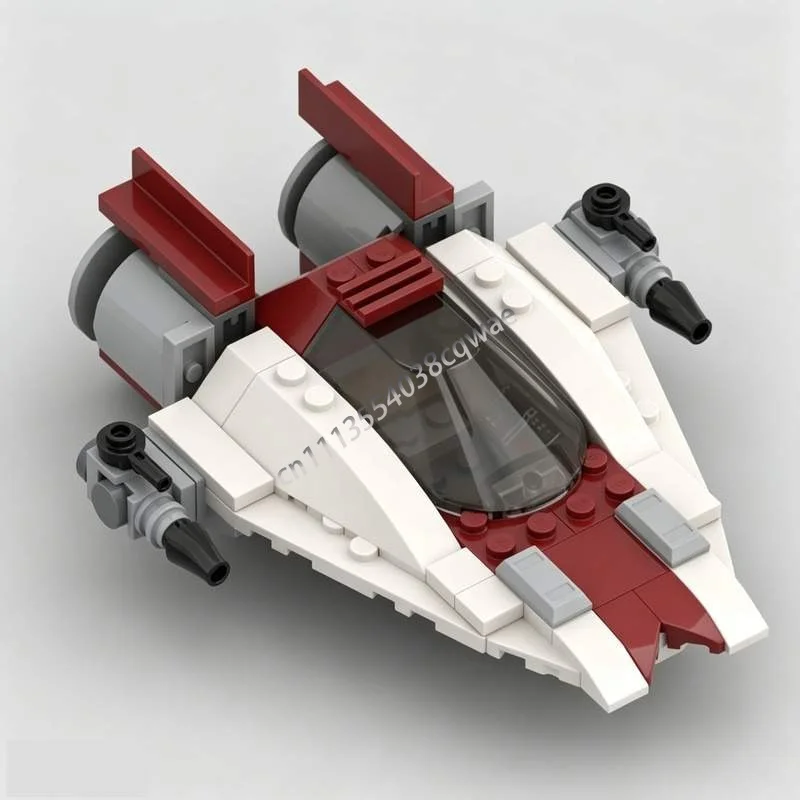 123PCS Rebel A-Wing Starfighter MOC Custom Puzzle DIY Assembly Building Blocks Space Battle Spaceship Model Toy Collectible Gift