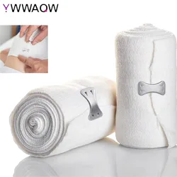 Elastic Compression Bandage Wrap com Ganchos, Esporte Atlético Suporte Tape, Tornozelo, Pulso, Braço, Perna Entorse, Medida de Primeiros Socorros, 1 Rolo