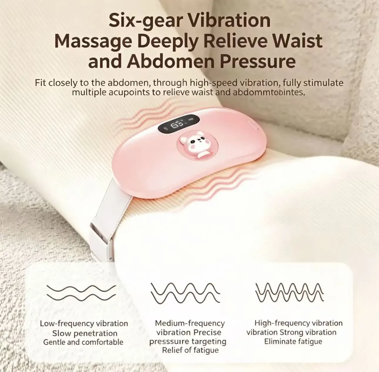 

Chauffage menstruel auto-Massage période de chaleur soulagement de la douleur coussin chauffant Portable ceinture chauffante mas