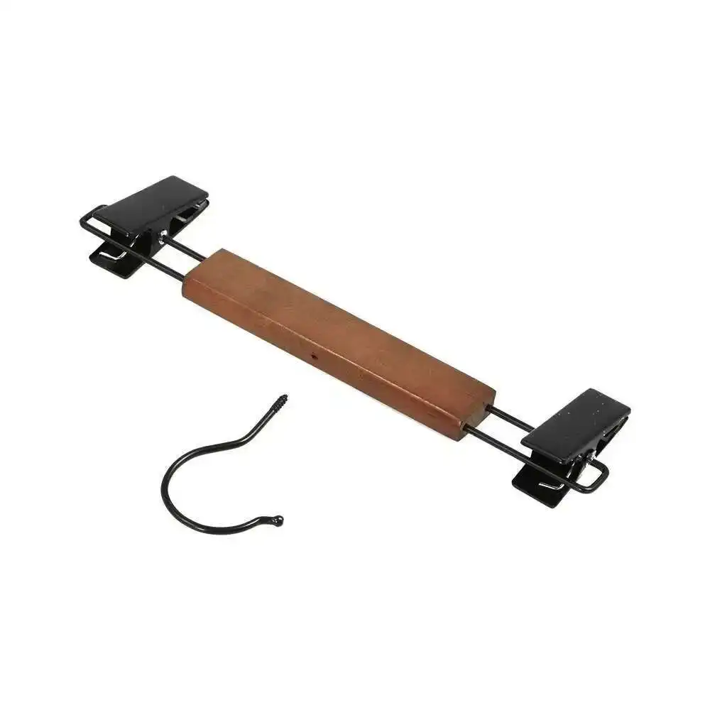 5 pezzi di alta qualità in legno massello retrò gonna gancio gancio pantaloni per adulti clip organizer con clip per pantaloni 28 cm o 24 cm